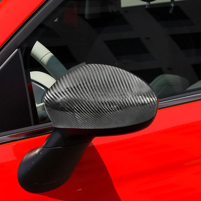 Fiat 500 Abarth 1 Pair Carbon Fiber Side Mirror Covers (2010-2023)