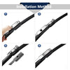 Jeep Patriot 3 x 21" Front Windshield Wiper Blades (2007-2017)