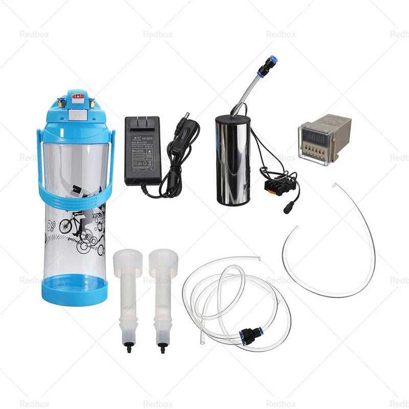 Sheep Cow Vacuum Pump & Pulse Controller 3L Electric Milking Machine
