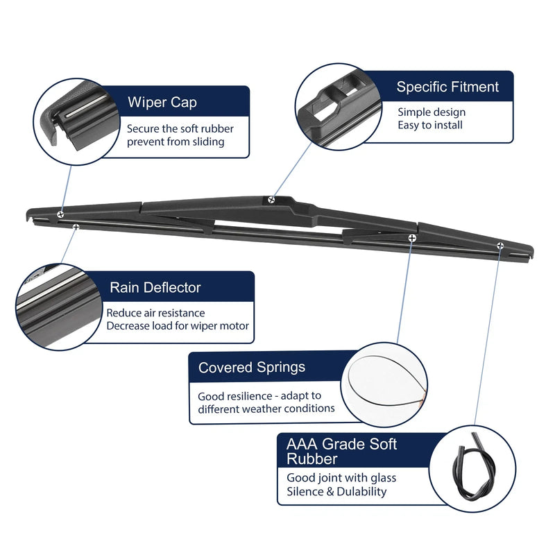 Hyundai Santa Fe Rear Windshield Wiper Blade (2006-2012)