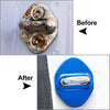 Honda, Toyota, Mazda, Hyundai 4 x Blue Car Door Lock Protective Covers