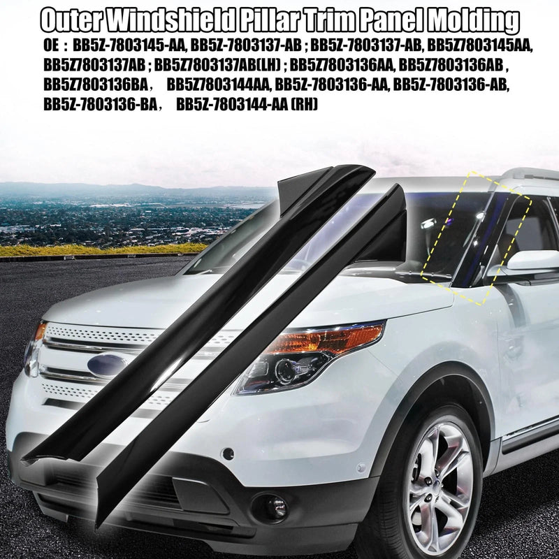 Ford Explorer Windshield Outer Pillar Trim Molding (2011-2019)