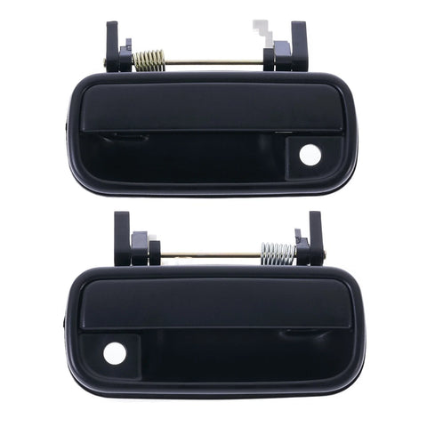 Toyota Hilux 2 x Front LH + RH Door Handle Outer Textured Black (1988–1997)