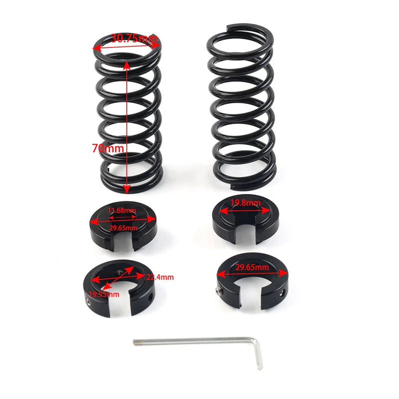 Yamaha TMAX 500-560 Red Lift Seat Auxiliary Spring Shock Absorbers