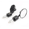 Universal Motorbike CNC Black 7/8" Round Bar End Mirrors