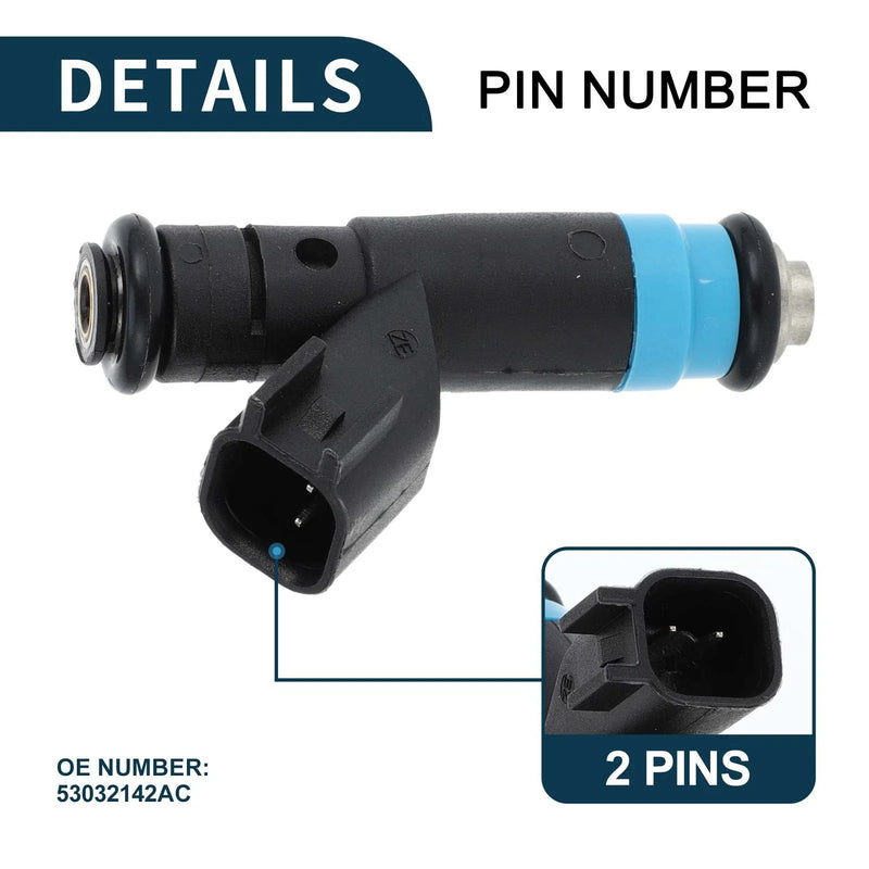 Dodge Ram 1500 2003 5.7L Fuel Injector 8 x No.53032142AC (2003)