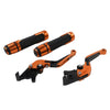 BMW R1200GS R1250GS Orange Extendable Brake Clutch Lever Grip Set (2013-2023)