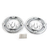 Harley Electra Street Tri Glide Chrome Rear Speaker Accent Trim Covers
