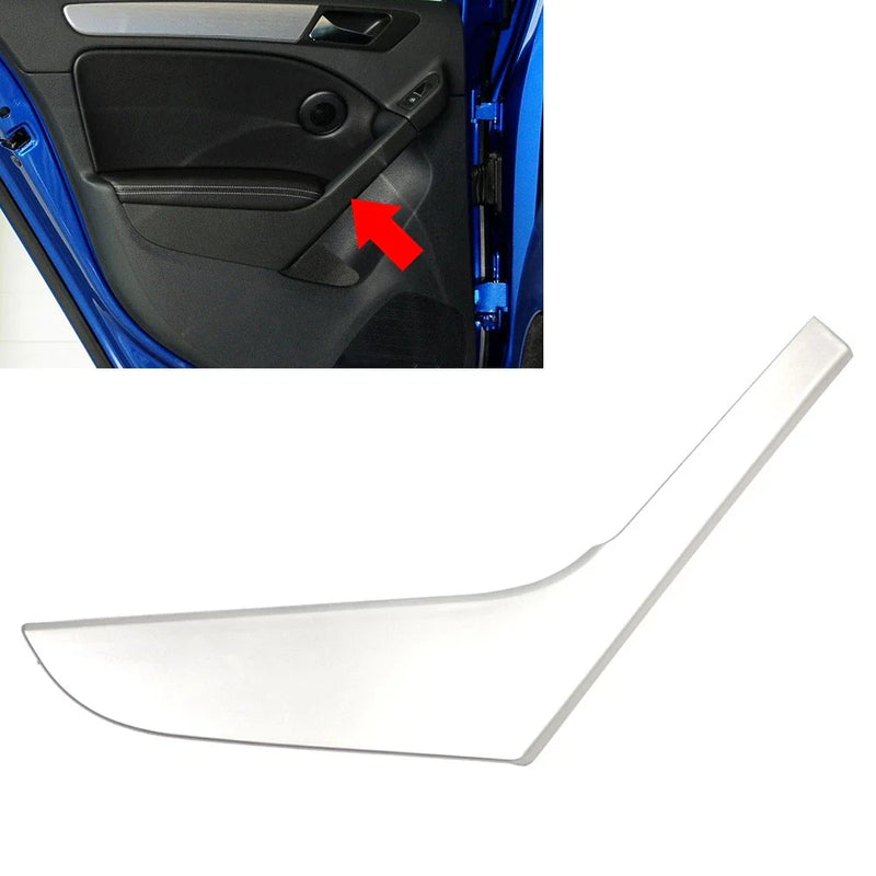 VW Golf MK6 Silver Inner Door Handle Trim Cover (2009-2013)
