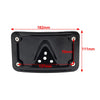 Harley Dyna Fat Bob Curved Laydown License Plate Frame Mount (2006-2023)