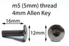 Suzuki 8x Edelstahl Motorrad Wind Shield Frontscheibe Schrauben & Muttern