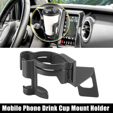 Jeep Wrangler JL Mobile Phone Drink Bottle Cup Mount Holder (2018-2021)