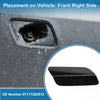 BMW 640i Black Washer Nozzle Cover Cap Front Right Side Bumper