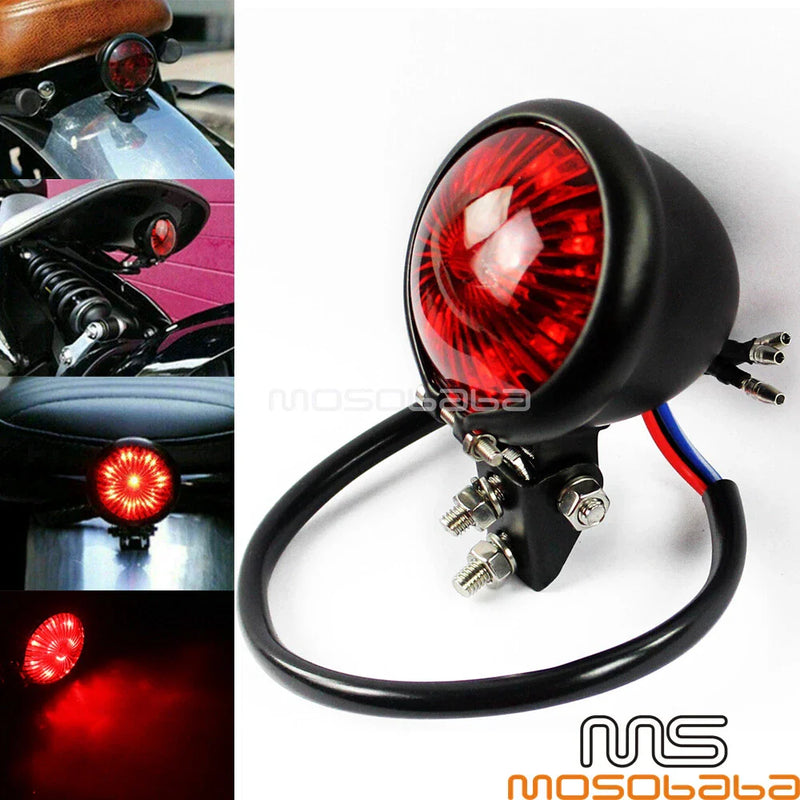 Harley Cafe Racer 12V LED Tail Light Brake Stop Lamp
