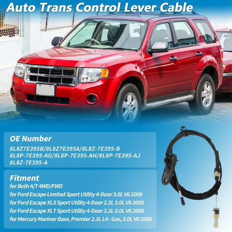Ford Escape Automatic Trans Gear Shift Cable (2008–2008)