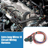 GM & Ford Universal 14 Circuit Wiring Harness Kit with Fuses