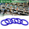 Oil Seal Rotary Shaft Seal TPU 75x95x9mm Blue 5 pcs