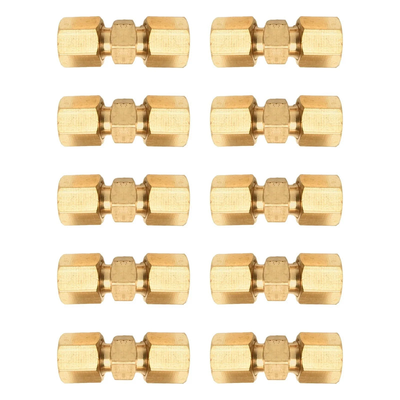 10 x Brake Line Connector Without Flaring 4.75mm 3/16in Double Cutting Ring