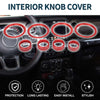 Jeep Gladiator JT (2020-2023) 8 Pcs AC Media Headlight Switch Knob Cover