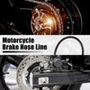 Motorcycle Brake Hose 28 90 Degree Braided Line Clutch Tube 200cm Black