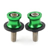 KAWASAKI ZX6R (1998-2011) - Green Slider Stand 10mm Swingarm Spools