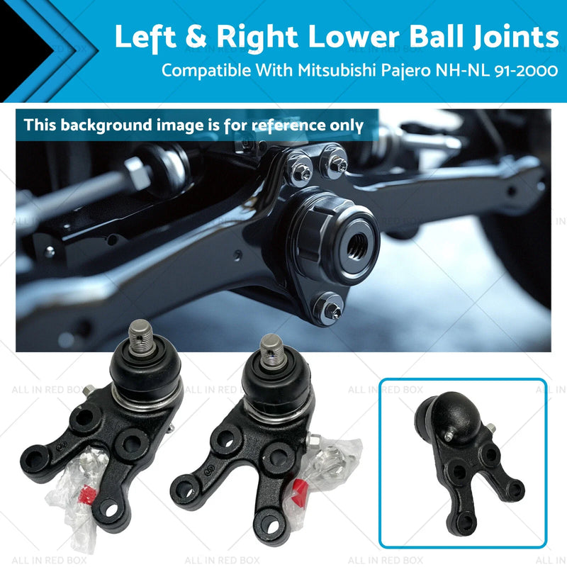 Mitsubishi Pajero NH-NL 4x4 Left & Right Lower Ball Joints (1991-2000)
