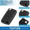 Peugeot 207 3 x Keyless Entry Remote Key Fob Shell Case (2006-2014)