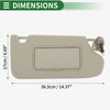 Nissan Altima Right Car Sun Visor with Mirror & Light (2013-2017)