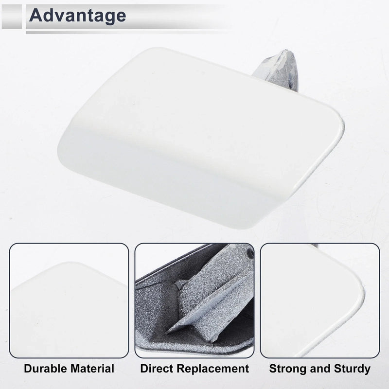 BMW 320i White Front Left Bumper Headlight Washer Nozzle Cover Cap