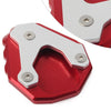 HONDA CB500X (2019-2023) - Red CNC Aluminium Kickstand Enlarger Plate