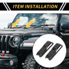 Jeep Wrangler JL JLU (2018-2022) Carbon Fiber 2 x Engine Hood Hinge Covers