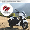 Motorcycle Set Fall Side Guard Front Fender Mud Guards Red