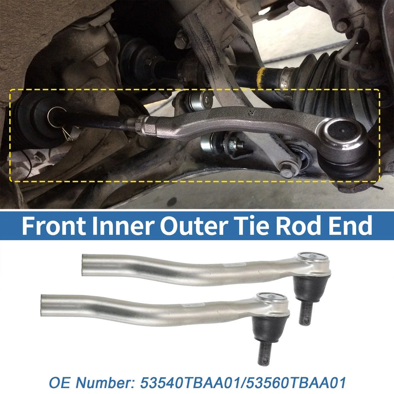 Honda Civic 2 x Front Outer Tie Rod End Links (2016-2021)