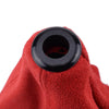 Universal Cars Red Matte Leather Gear Shift Knob Boot Gaiter Cover