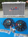 Honda Integra Acura DC2 B18 GSR RS LS Aluminum Radiator & Fans (1994-2001)
