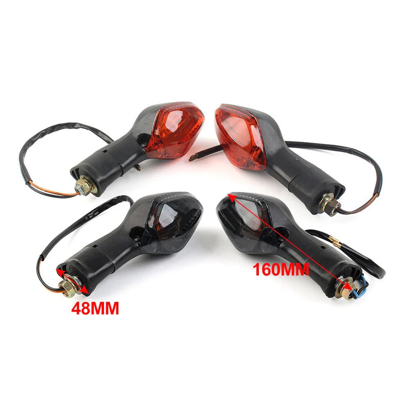 Honda CBR500R NC700 NC750 CB500X Amber Front Rear Turn Signal Lights (2013-2023)