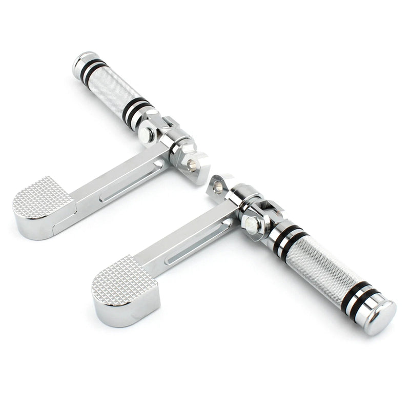 Harley Touring Softail Dyna Sportster 883 1200 Chrome Foot Pegs (2004-2023)