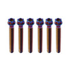 Bike Motorcycle 6pcs M6x45mm Titanium Torx Head Flange Bolts