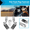 Harley Davidson 1-1/4" Chrome Motorcycle Highway Foot Pegs