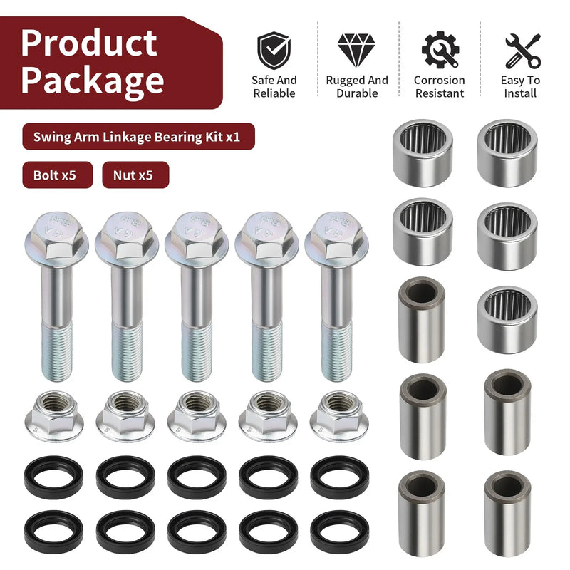 Honda Sportrax TRX400EX Swing Arm Linkage Bearing Kit Bolt Nut (1999–2008)