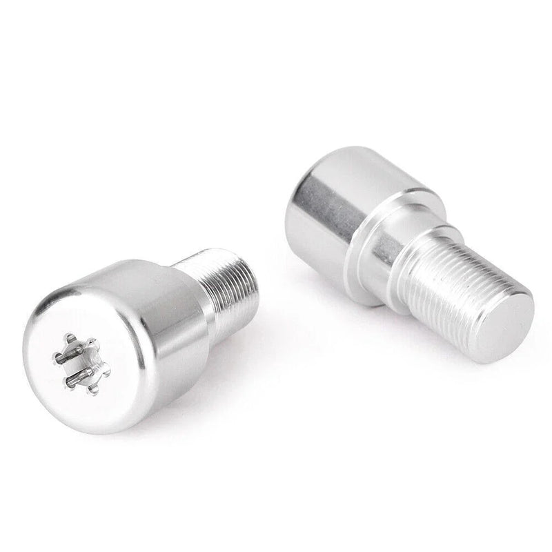 Yamaha YZF R6, R6S 18mm Handle Bar End Grip Plug Silver (1999-2012)