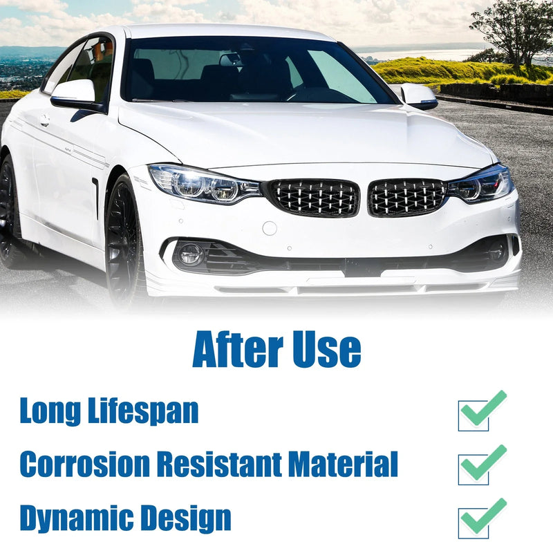 BMW 428i xDrive 430i xDrive 440i Black 1 x Pair Front Hood Bumper Grille