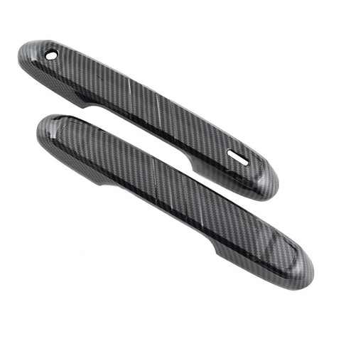 Toyota Prado Land Cruiser 4 x Carbon Black Outside Door Handle Trims (2024-2025)