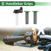 Motorcycle Hand Grips Cover Kit 7/8" 22mm Handlebar Cover Rubber Green