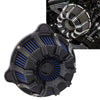 Harley Dyna / FXR / Softail (93-17) Black Blue Air Cleaner Intake Filter
