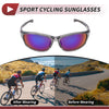 Motorcycle 1 Pc Goggles Green Lens Gray Frame PC Cycling Sunglasses