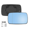 BMW E39 E46 Left Side Mirror Heated w/ Backing Plate (1998-2005)