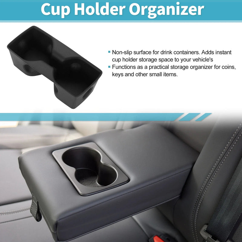 Toyota RAV4 Rear Seat Center Armrest Cup Holder Organizer 1 pc (2019–2021)
