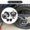 Motorbike 2 x Swingarm Spool 10mm Silver Tone