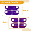 Jeep Wrangler JK 2011-2017 - Purple 4 x Interior Door Handle Bowl Cover Trim